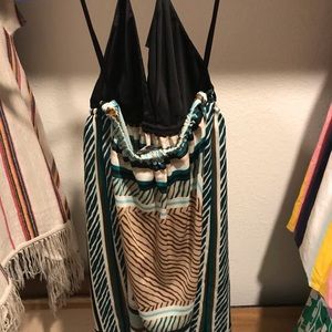 Cute silk halter dress